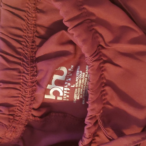 BHU Uniform Srubs 2PC Set wine Large - Picture 3 of 6